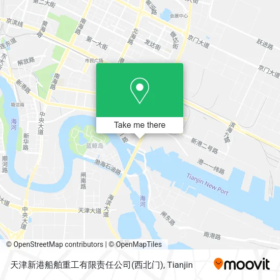 天津新港船舶重工有限责任公司(西北门) map