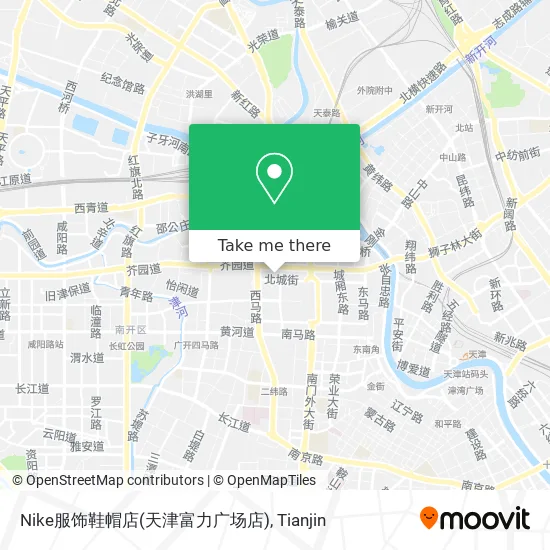 Nike服饰鞋帽店(天津富力广场店) map