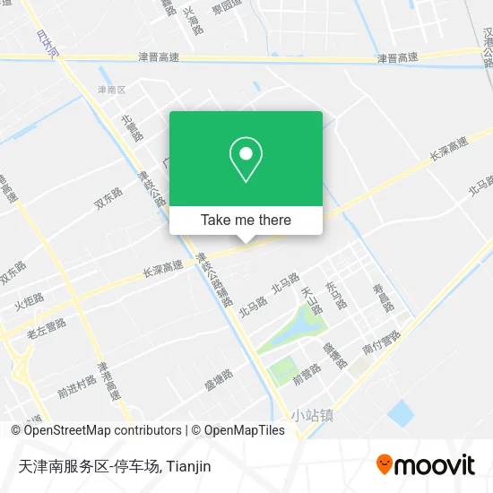 天津南服务区-停车场 map