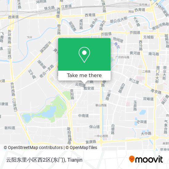 云阳东里小区西2区(东门) map