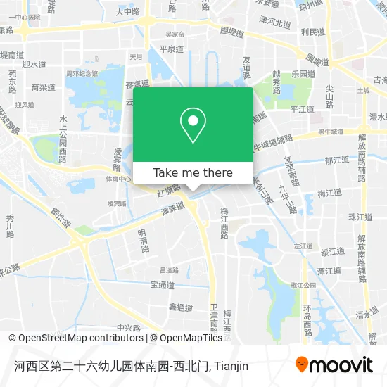 河西区第二十六幼儿园体南园-西北门 map