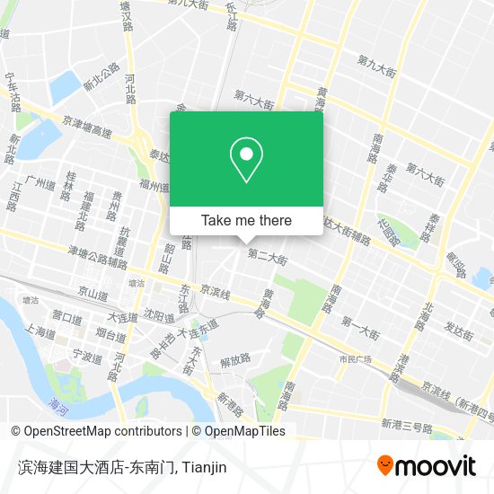 滨海建国大酒店-东南门 map