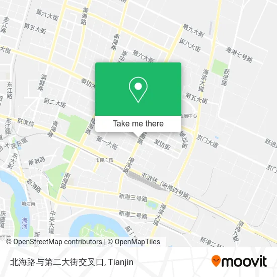北海路与第二大街交叉口 map