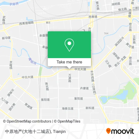 中原地产(大地十二城店) map