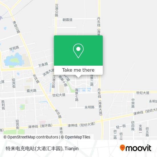 特来电充电站(大港汇丰园) map