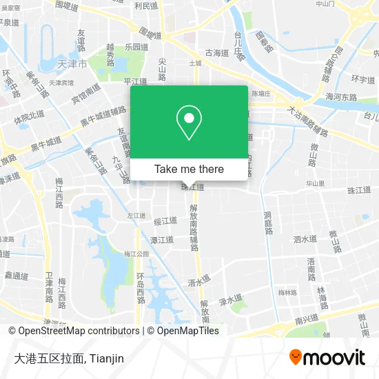 大港五区拉面 map