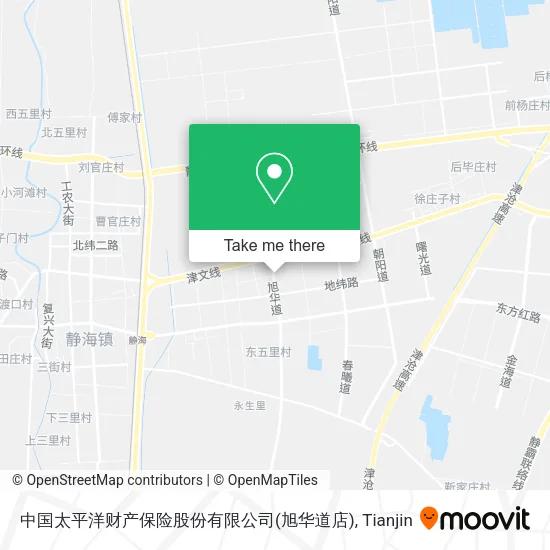 中国太平洋财产保险股份有限公司(旭华道店) map