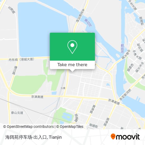 海阔苑停车场-出入口 map
