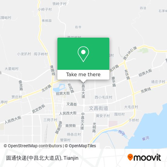 圆通快递(中昌北大道店) map