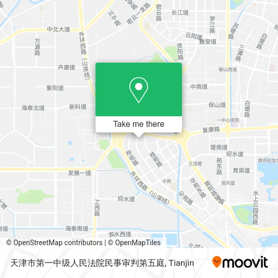天津市第一中级人民法院民事审判第五庭 map