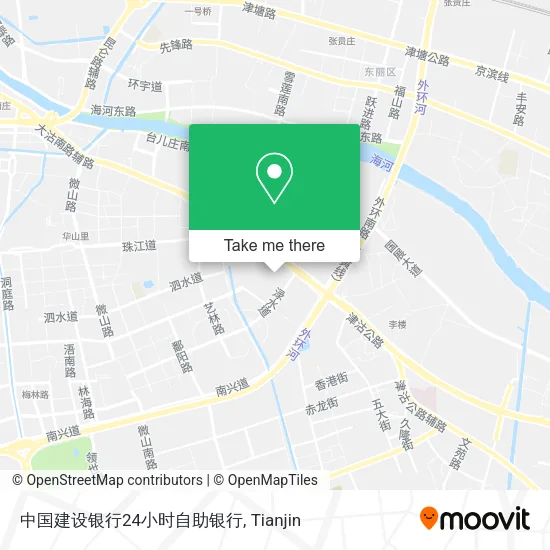 中国建设银行24小时自助银行 map