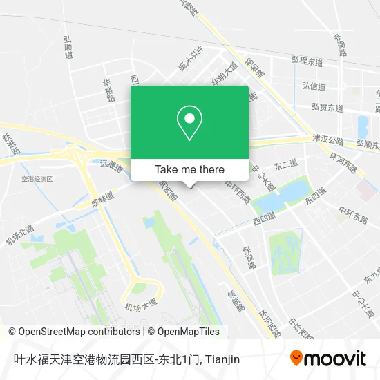 叶水福天津空港物流园西区-东北1门 map