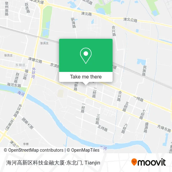 海河高新区科技金融大厦-东北门 map