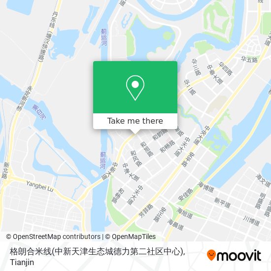格朗合米线(中新天津生态城德力第二社区中心) map