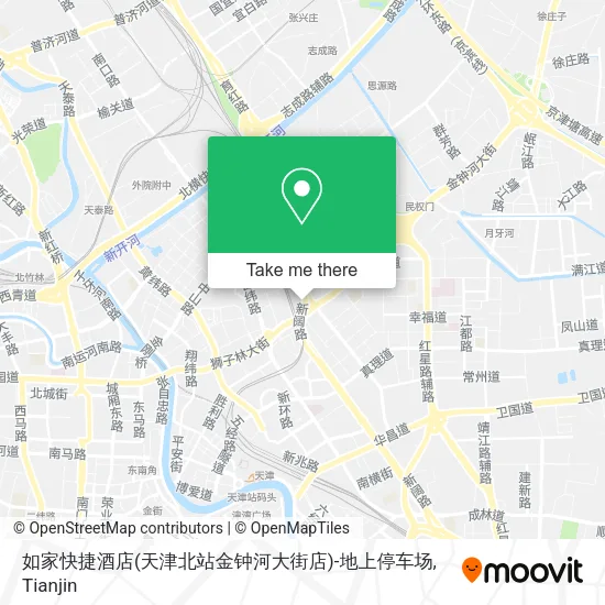 如家快捷酒店(天津北站金钟河大街店)-地上停车场 map