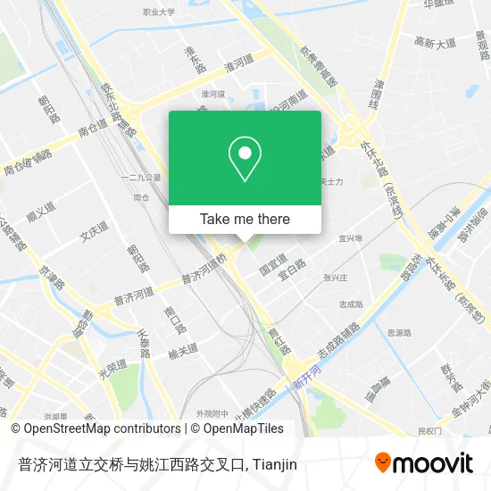 普济河道立交桥与姚江西路交叉口 map