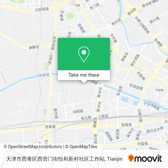 天津市西青区西营门街怡和新村社区工作站 map