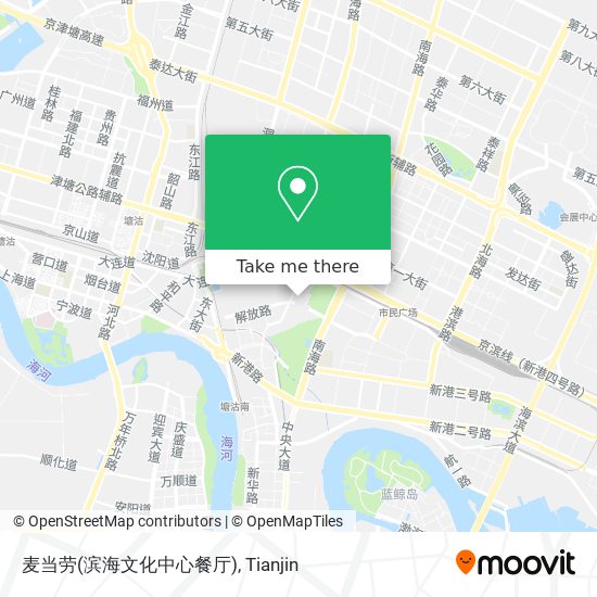 麦当劳(滨海文化中心餐厅) map