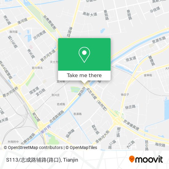 S113/志成路辅路(路口) map