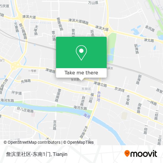 詹滨里社区-东南1门 map
