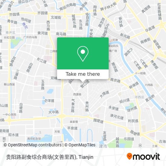 贵阳路副食综合商场(文善里西) map