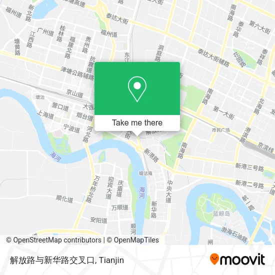 解放路与新华路交叉口 map
