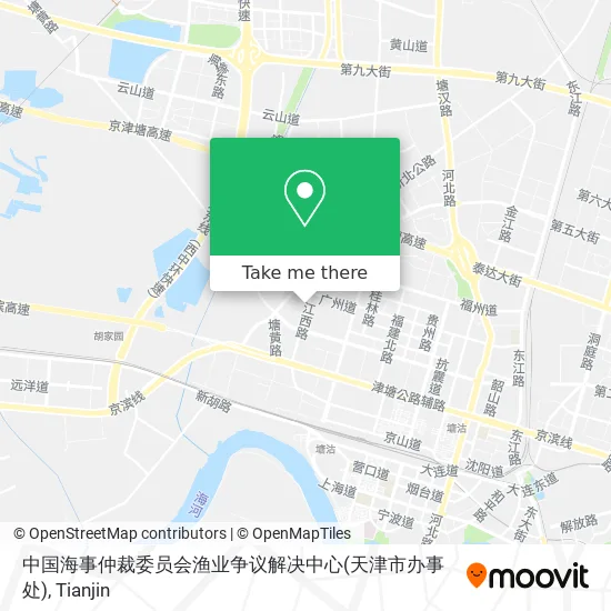 中国海事仲裁委员会渔业争议解决中心(天津市办事处) map