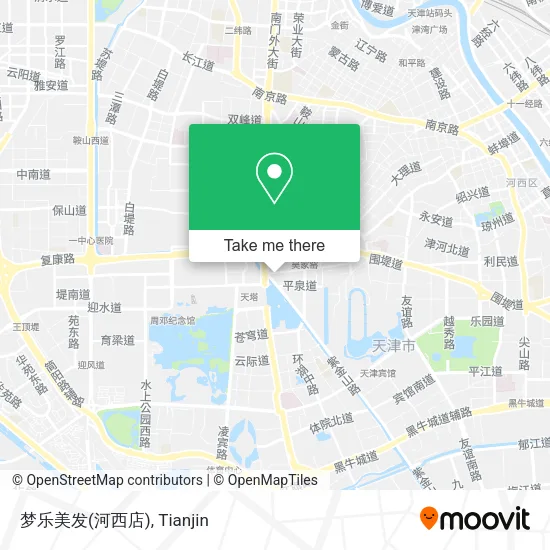 梦乐美发(河西店) map