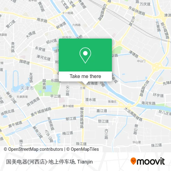 国美电器(河西店)-地上停车场 map