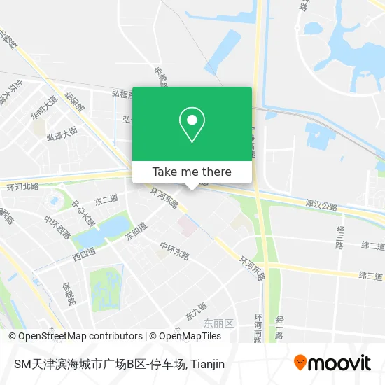 SM天津滨海城市广场B区-停车场 map