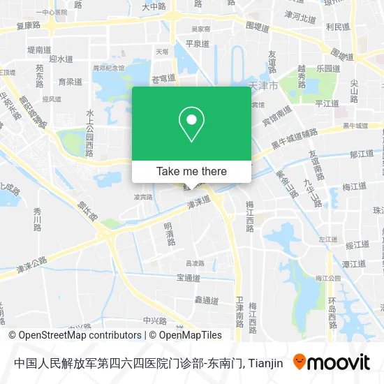 中国人民解放军第四六四医院门诊部-东南门 map