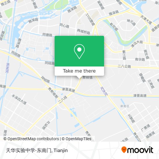 天华实验中学-东南门 map