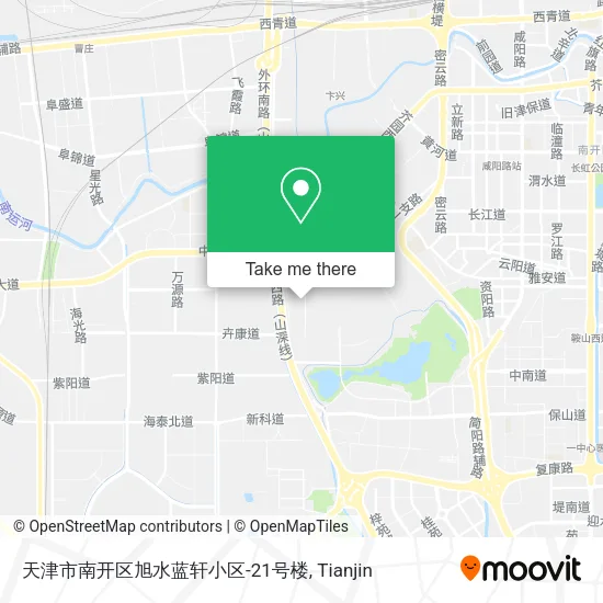 天津市南开区旭水蓝轩小区-21号楼 map