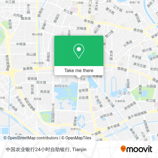 中国农业银行24小时自助银行 map