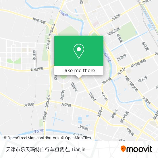 天津市乐天玛特自行车租赁点 map