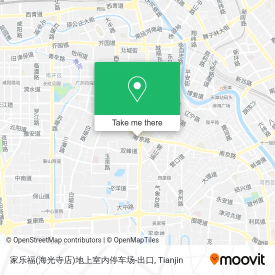 家乐福(海光寺店)地上室内停车场-出口 map