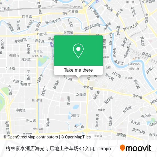 格林豪泰酒店海光寺店地上停车场-出入口 map
