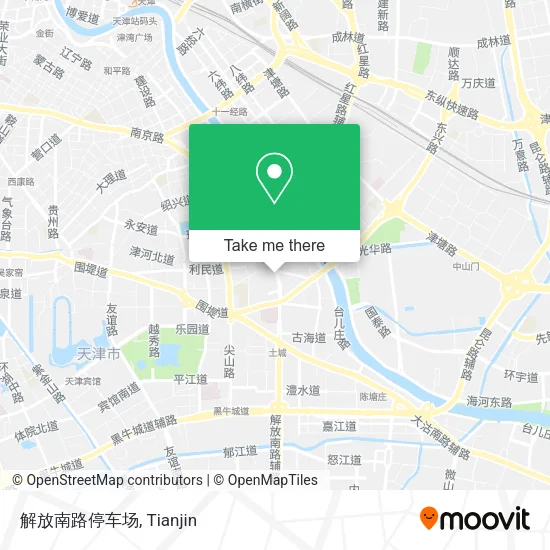 解放南路停车场 map
