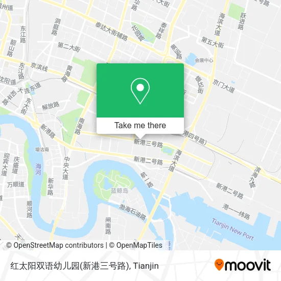红太阳双语幼儿园(新港三号路) map