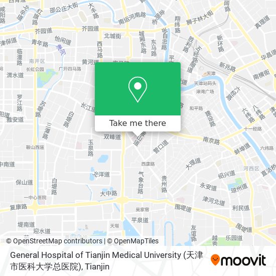 General Hospital of Tianjin Medical University (天津市医科大学总医院) map