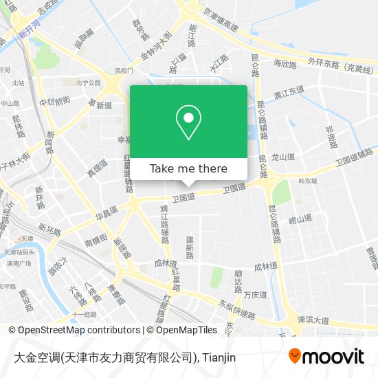 大金空调(天津市友力商贸有限公司) map