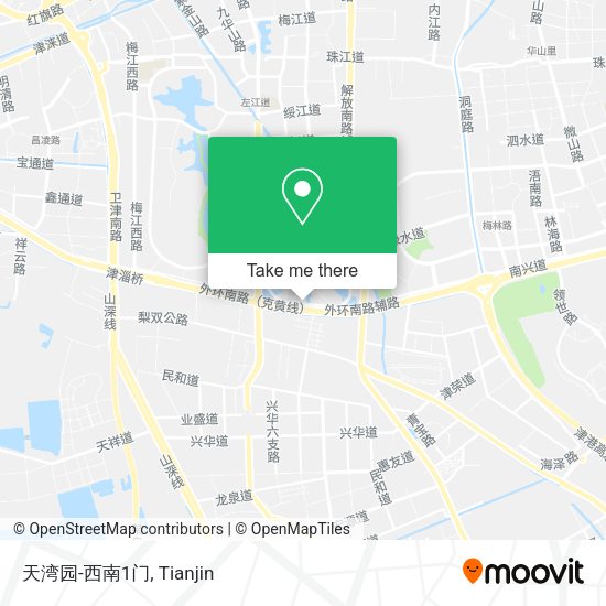天湾园-西南1门 map