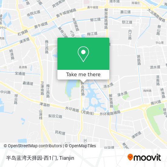半岛蓝湾天择园-西1门 map
