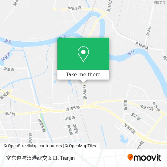 富东道与汉港线交叉口 map