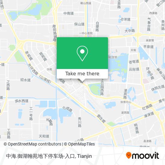 中海.御湖翰苑地下停车场-入口 map