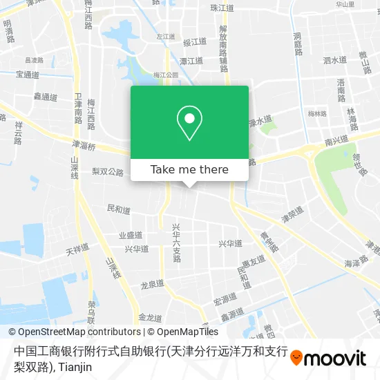 中国工商银行附行式自助银行(天津分行远洋万和支行梨双路) map