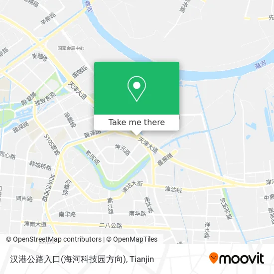 汉港公路入口(海河科技园方向) map