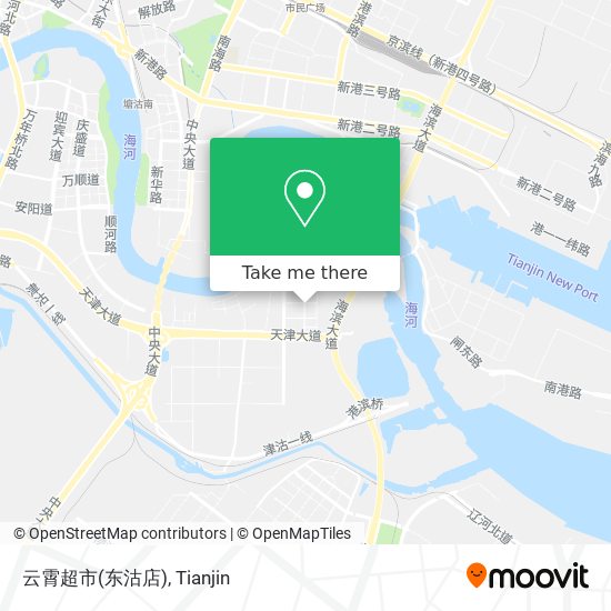 云霄超市(东沽店) map