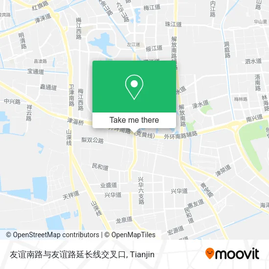 友谊南路与友谊路延长线交叉口 map