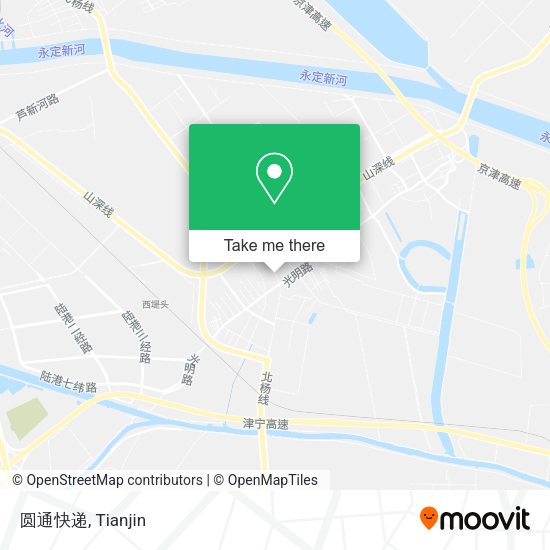 圆通快递 map